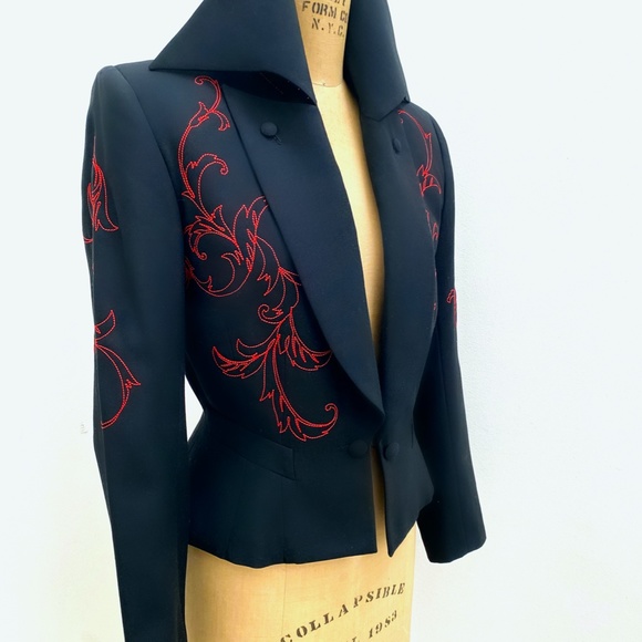 Vintage Richard Tyler Embroidered Jacket - Picture 1 of 10